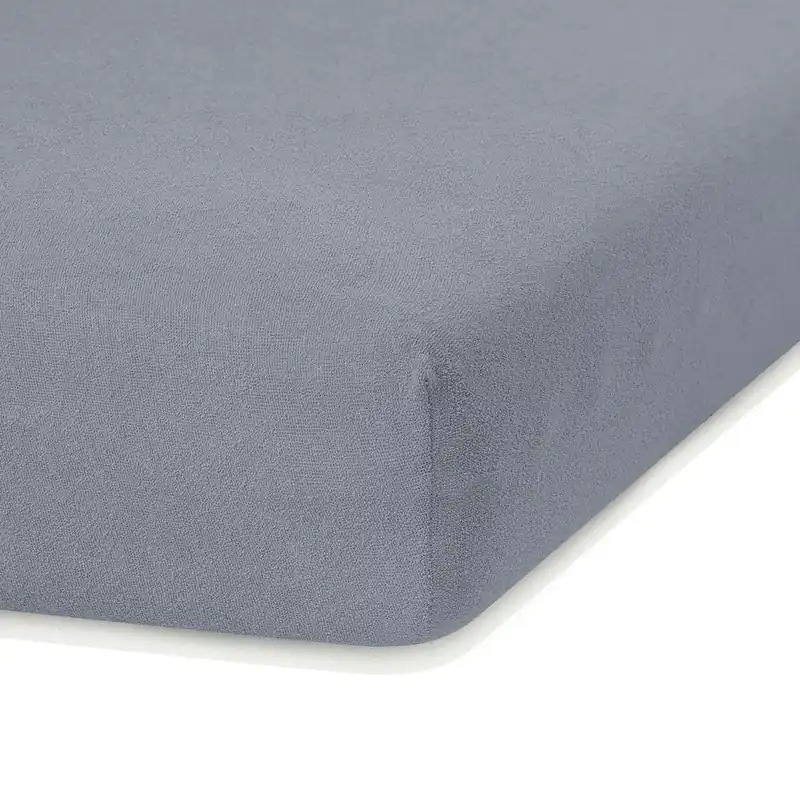 Szare prześcieradło frotte z gumką 180x200 cm Ruby – Restilo Bonami Bezpieczna płatność