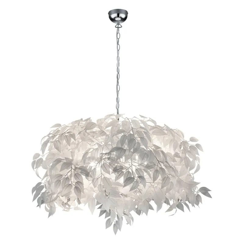 Biała lampa wisząca z piórkami Reality Pendant Leavy, wys. 150 cm Bonami Dodaj do koszyka