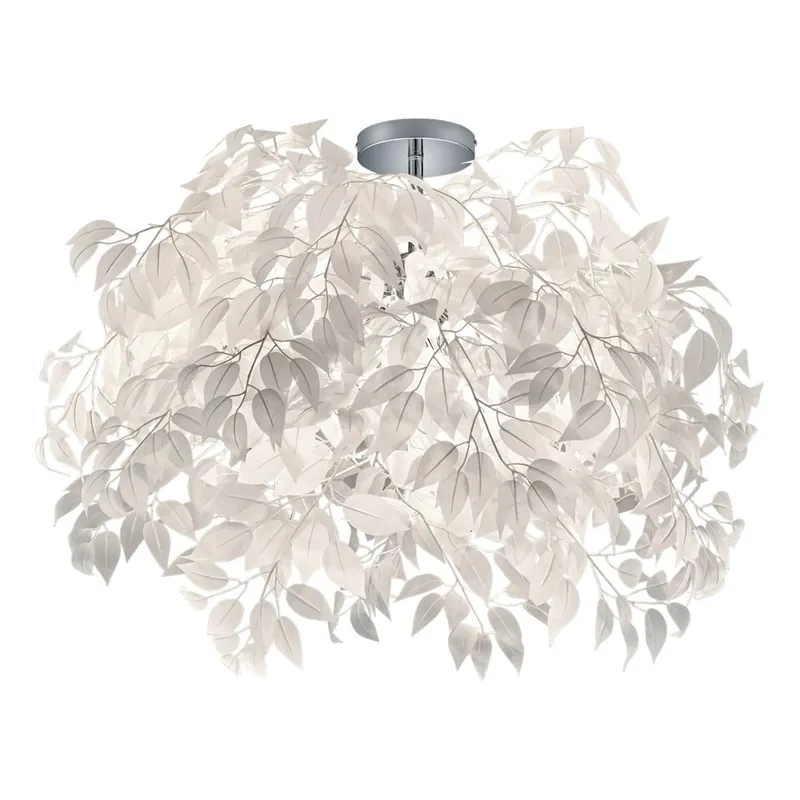Biała lampa wisząca Reality Pendant Leavy, wys. 73 cm Bonami Darmowy zwrot