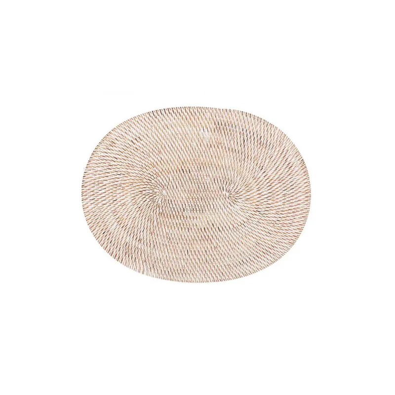 Rabat Biała rattanowa mata stołowa Tiseco Home Studio, 30x40 cm Bonami