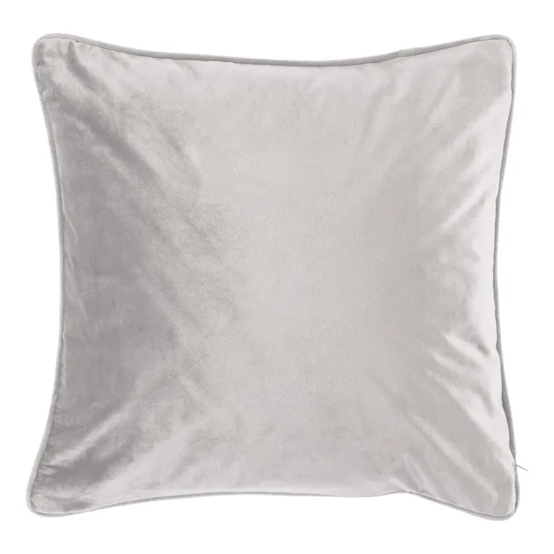 Jasnoszara poduszka Tiseco Home Studio Velvety, 45x45 cm Bonami Dostępne od ręki