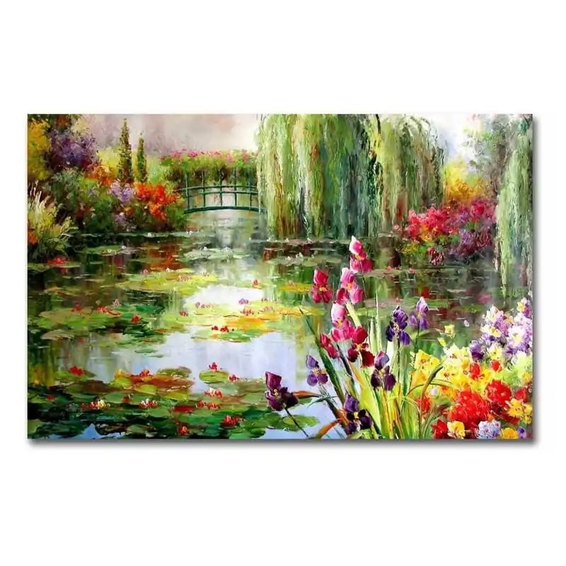Obraz na płótnie Impressionist Garden, 70x45 cm Bonami Bezpieczna płatność