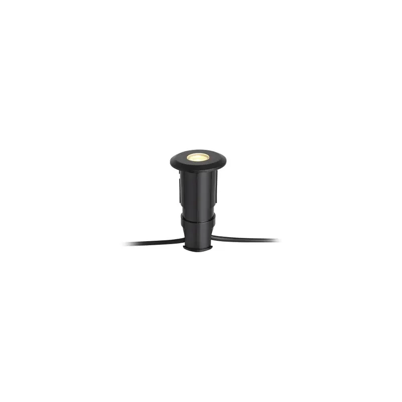 Bezpieczne zakupy Czarna wbijana lampa Markslöjd Garden 24 Decklight, ø 60 mm Bonami