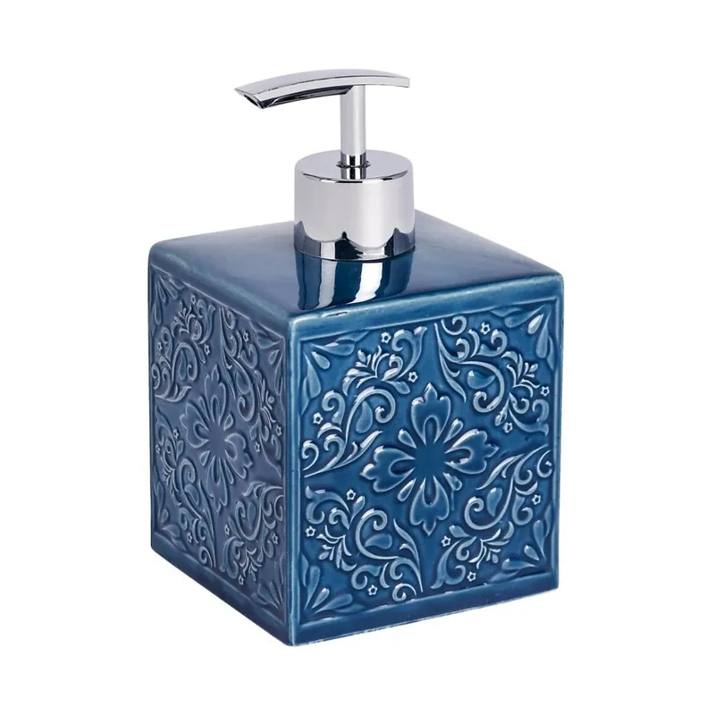 Granatowy ceramiczny dozownik do mydła Wenko Cordoba Bonami Wyjątkowa oferta