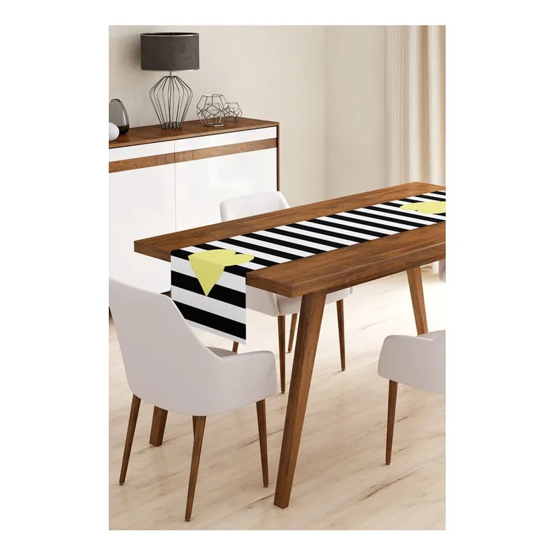 Bieżnik 45x140 cm Black Stripes – Minimalist Cushion Covers Bonami Kup online