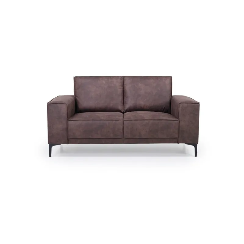 Do wyczerpania zapasów Brązowa sofa z imitacji skóry 164 cm Copenhagen – Scandic Bonami