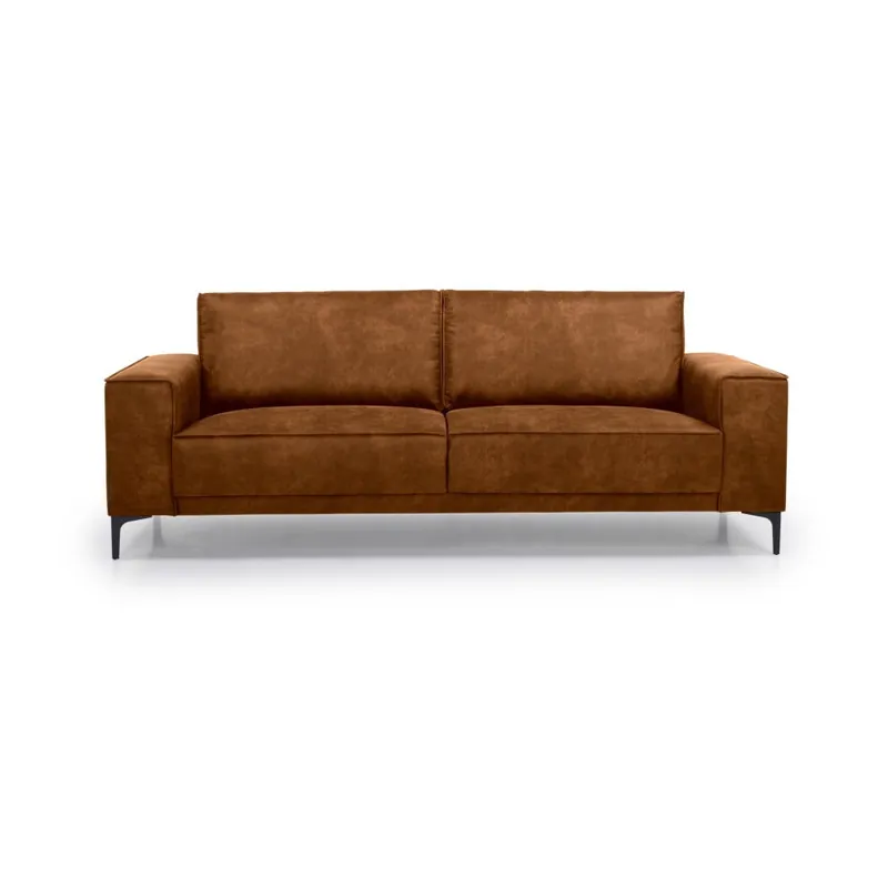 Ostatnia szansa Koniakowa sofa z imitacji skóry 224 cm Copenhagen – Scandic Bonami