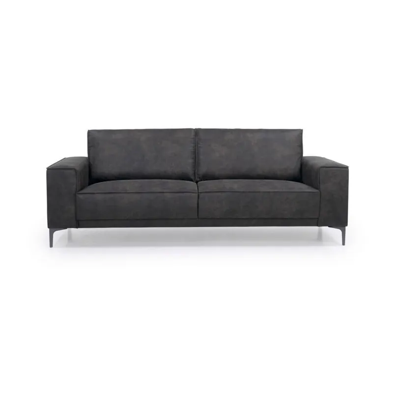 Wybór klientów Antracytowa sofa z imitacji skóry 224 cm Copenhagen – Scandic Bonami
