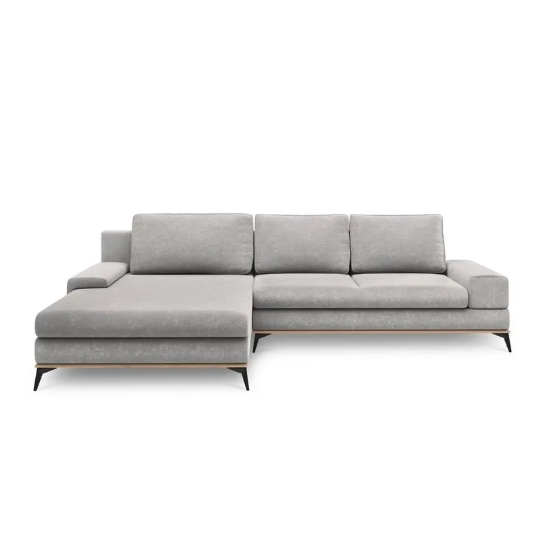 Promocja Jasnoszary rozkładany narożnik Windsor & Co Sofas Planet, lewostronny Bonami