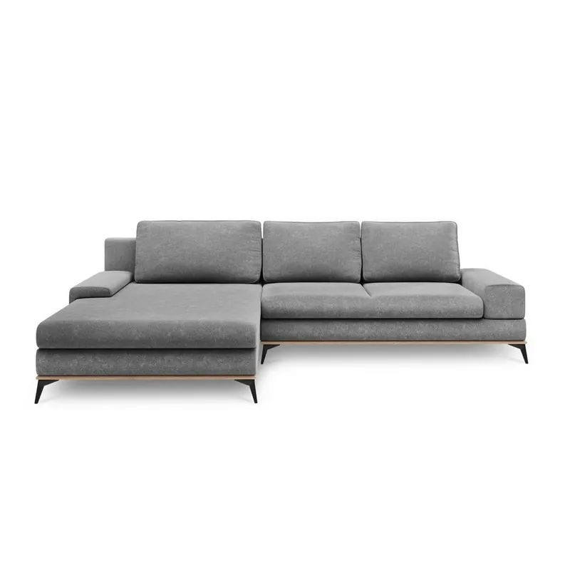 Szary rozkładany narożnik Windsor & Co Sofas Planet, lewostronny Bonami Tani