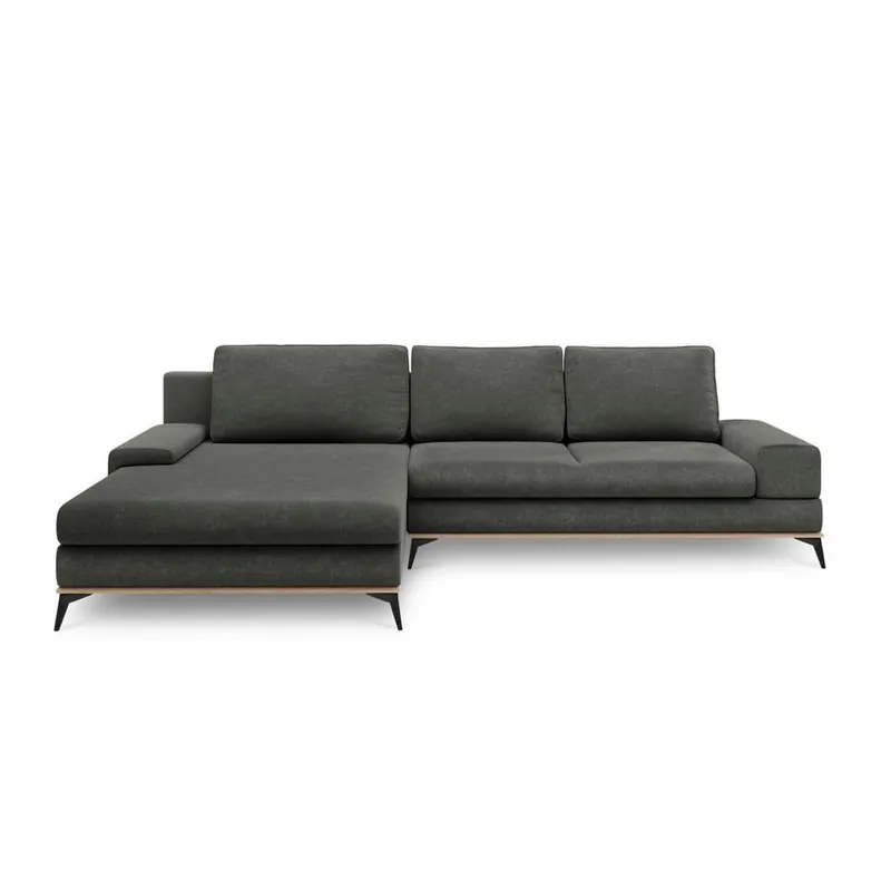Oferta limitowana Ciemnoszary rozkładany narożnik Windsor & Co Sofas Planet, lewostronny Bonami