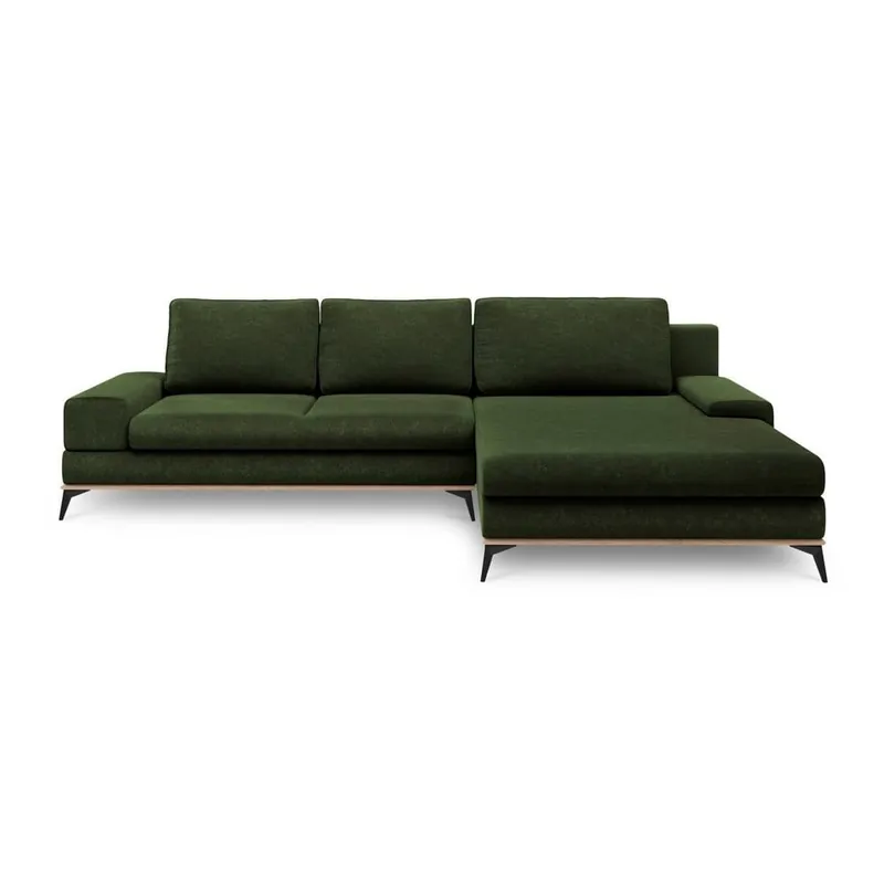 Zamów dziś Butelkowozielony rozkładany narożnik Windsor & Co Sofas Planet, prawostronny Bonami