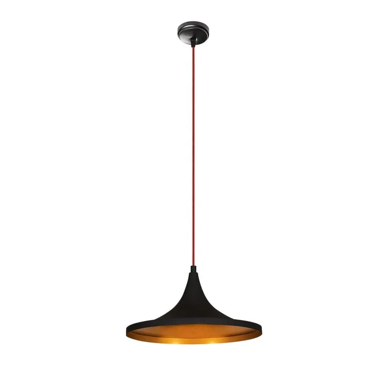 Czarna metalowa lampa wisząca Opviq lights Leon Bonami Dostępne od ręki