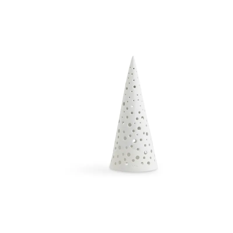 Biały świąteczny świecznik z porcelany kostnej Kähler Design Nobili, wys. 19 cm Bonami Taniej