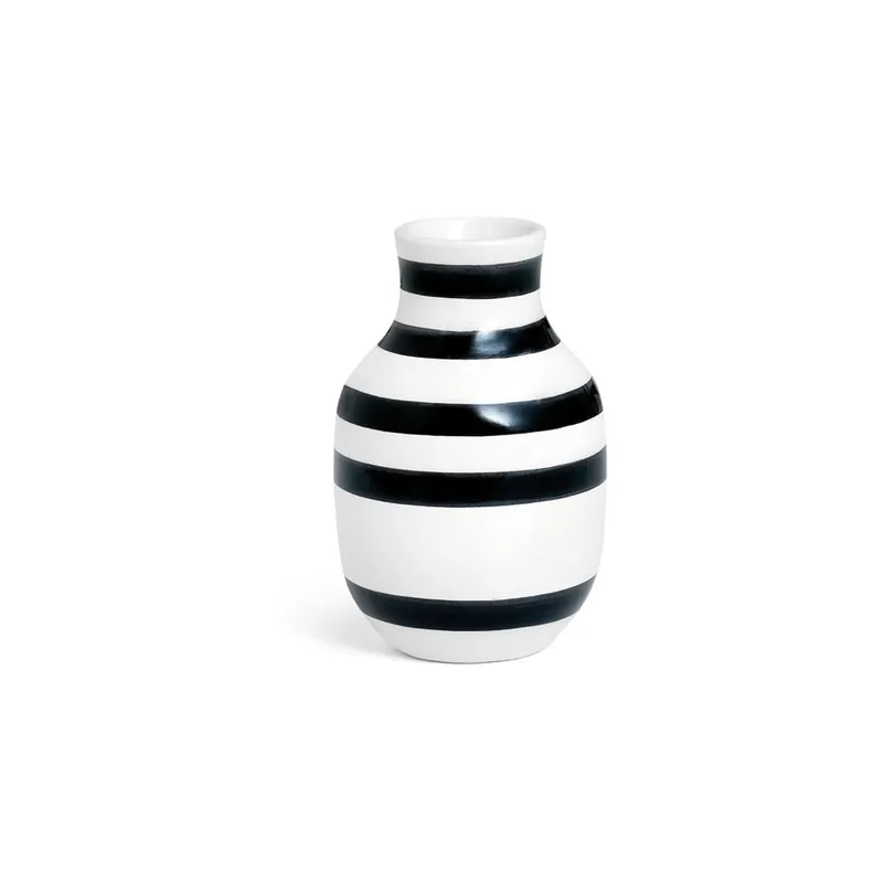 Czarno-biały kamionkowy wazon Kähler Design Omaggio, wys. 12,5 cm Bonami Ograniczona ilość