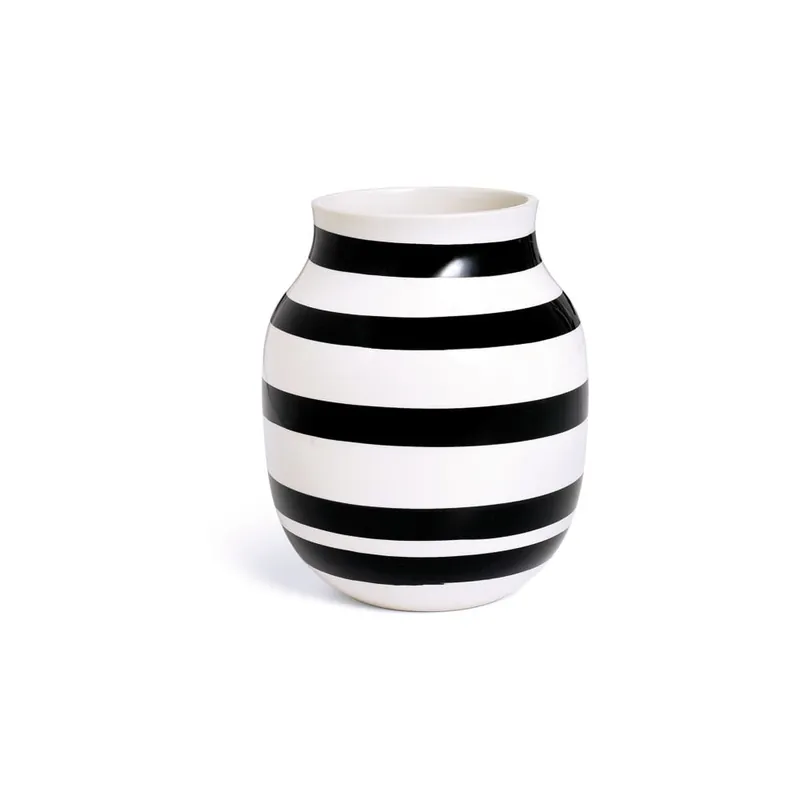 Kup online Czarno-biały kamionkowy wazon Kähler Design Omaggio, wys. 20 cm Bonami