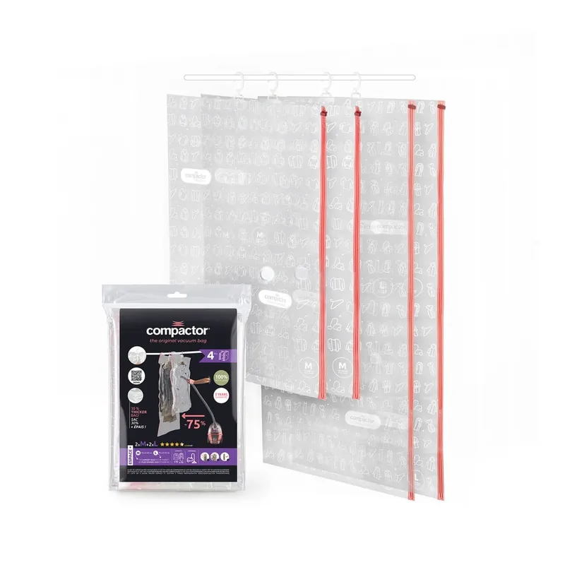Super okazja Worki próżniowe zestaw 4 szt. Hanging Vacuum M/L – Compactor Bonami