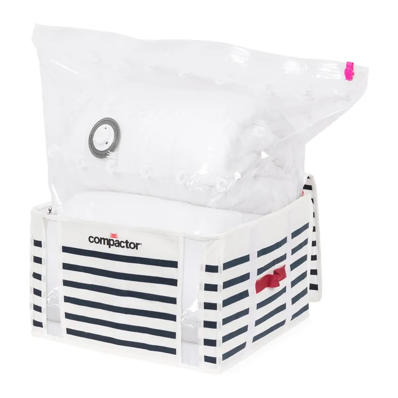 Hit sprzedaży Pojemnik na ubrania Compactor Medium Mariniere 3D Vacuum Bag, 125 l Bonami