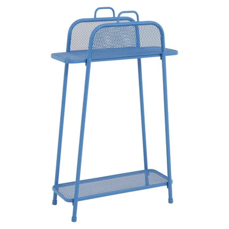 Zamów teraz Niebieski metalowy regał na balkon Garden Pleasure MWH, wys. 105,5 cm Bonami