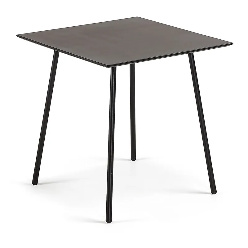 Czarny stół Kave Home Ulrich, 75x75 cm Bonami Ograniczona ilość