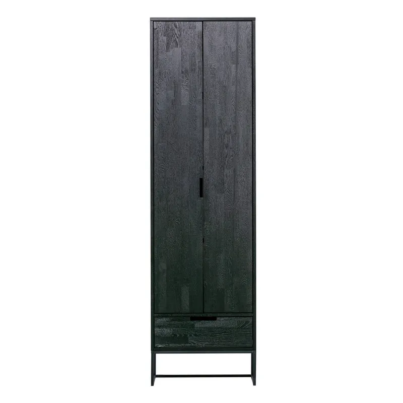 Czarna szafka z litego drewna jesionowego 60x210x36 cm Silas – WOOOD Bonami Tylko dziś