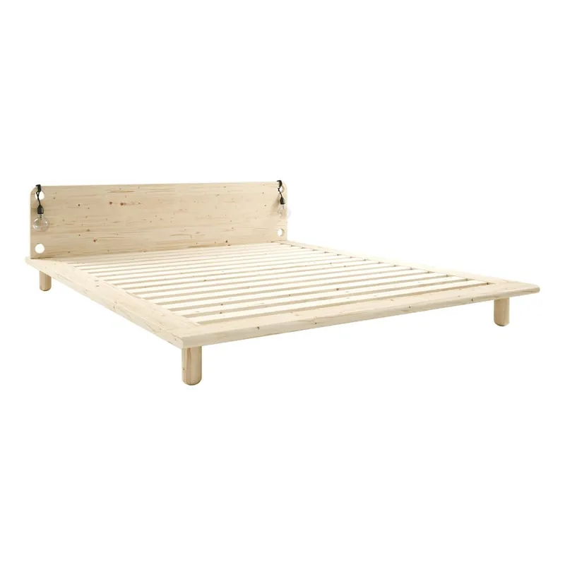 Nowy Łóżko dwuosobowe z drewna sosnowego ze stelażem 140x200 cm Peek – Karup Design Bonami