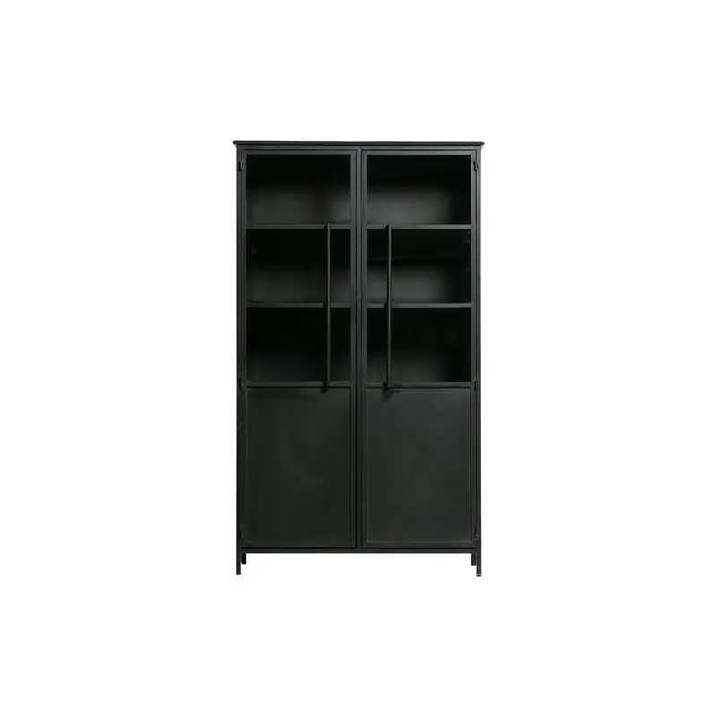 Czarna metalowa witryna 99x170x44 cm Exhibit – WOOOD Bonami Promocja