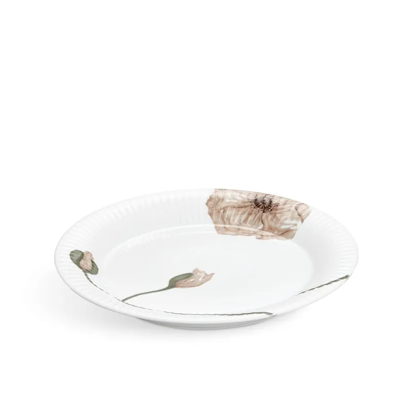 Biały porcelanowy talerz Kähler Design Hammershøi Poppy, ø 27 cm Bonami Do wyczerpania zapasów