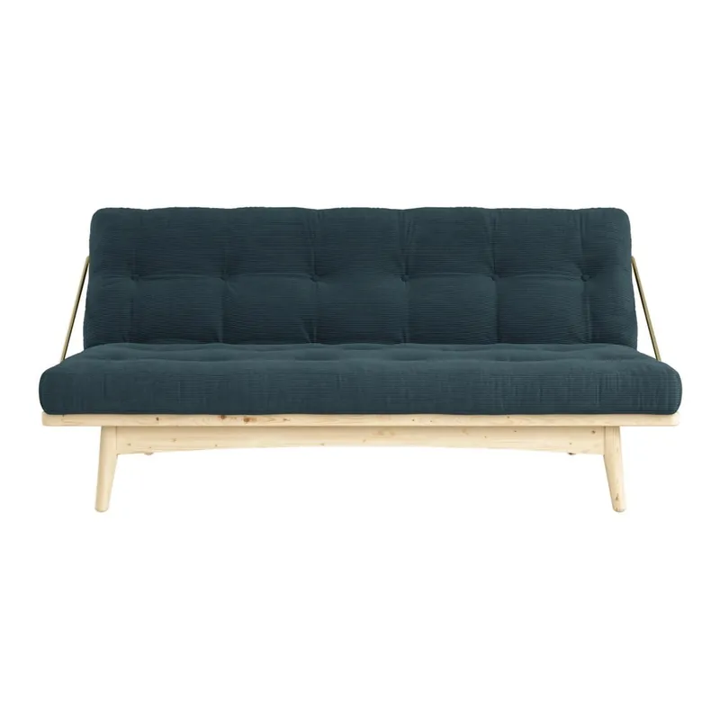 Sofa rozkładana ze sztruksową tapicerką Karup Design Folk Raw/Pale Blue Bonami Darmowy zwrot