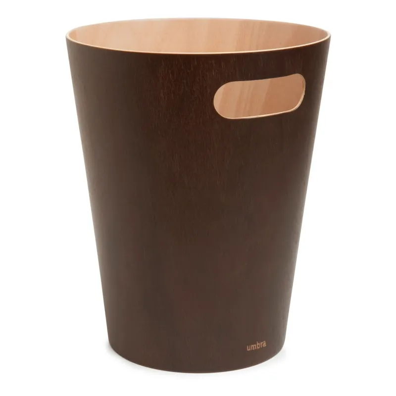 Darmowy zwrot Brązowy biurowy kosz na śmieci 7,5 l Woodrow – Umbra Bonami