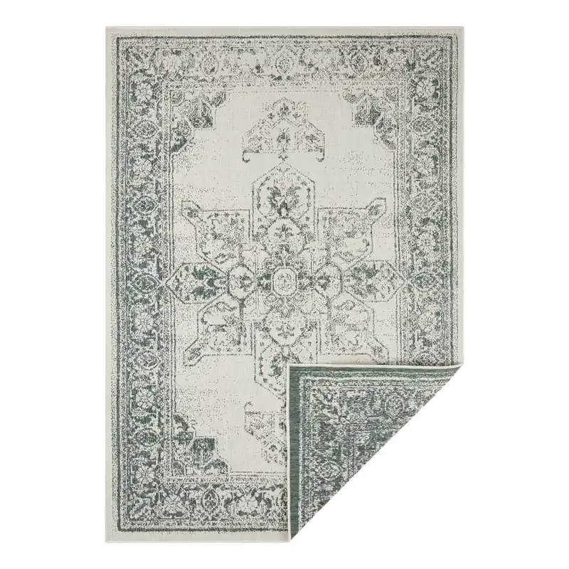 Dodaj do koszyka Zielono-kremowy dywan odpowiedni na zewnątrz NORTHRUGS Borbon, 120x170 cm Bonami