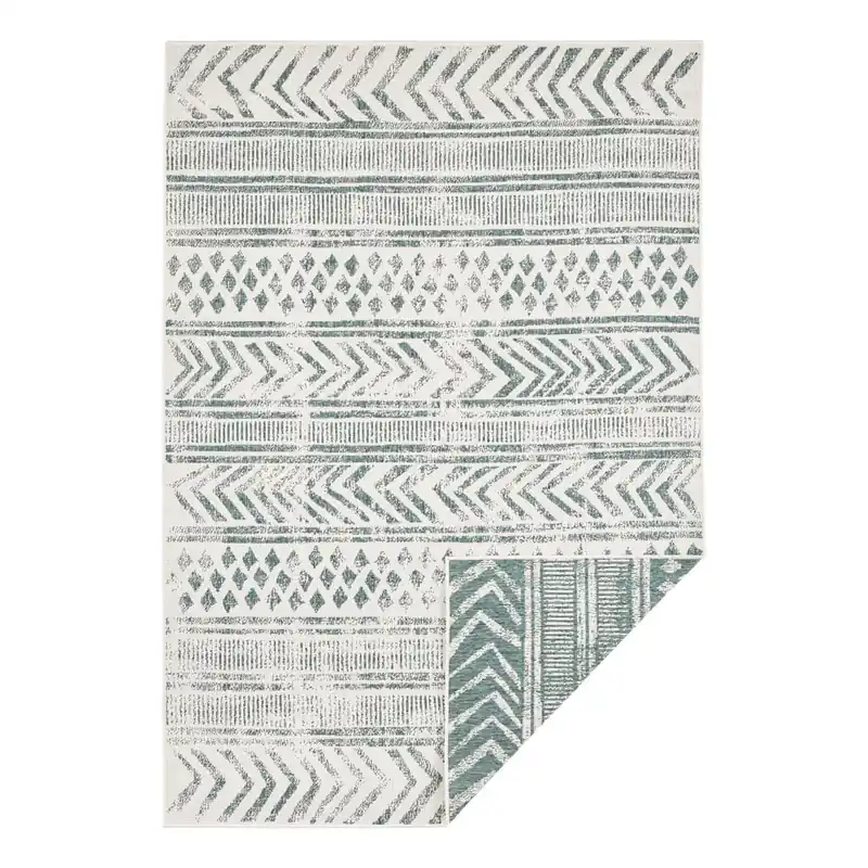 Zielono-kremowy dywan odpowiedni na zewnątrz NORTHRUGS Biri, 160x230 cm Bonami Wybór klientów