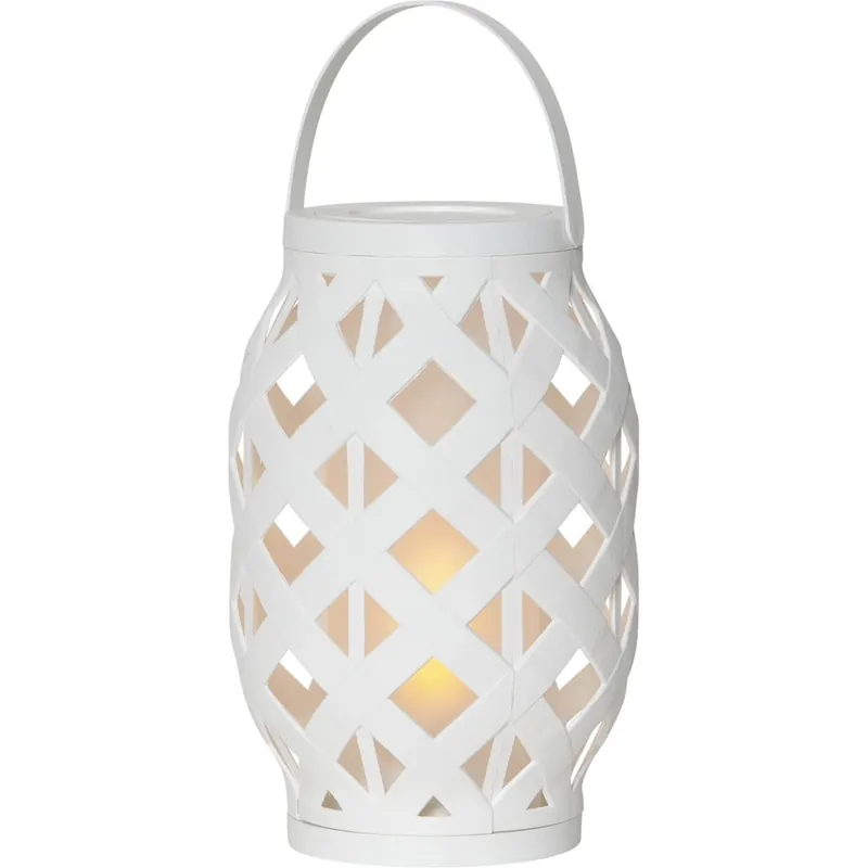 Biały lampion Star Trading Flame Lantern, wys. 23 cm Bonami Szybka wysyłka