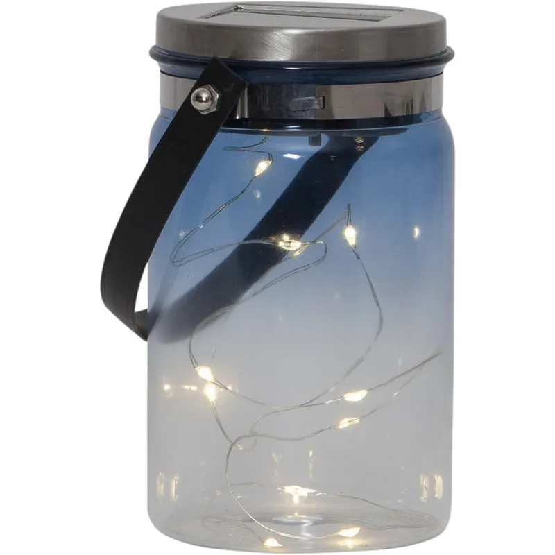 Ogrodowy lampion solarny Star Trading Tint Lantern Blue, wys. 15 cm Bonami Dodaj do koszyka