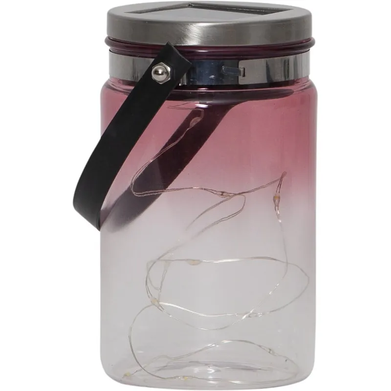 Taniej Ogrodowy lampion solarny Star Trading Tint Lantern Pink, wys. 15 cm Bonami