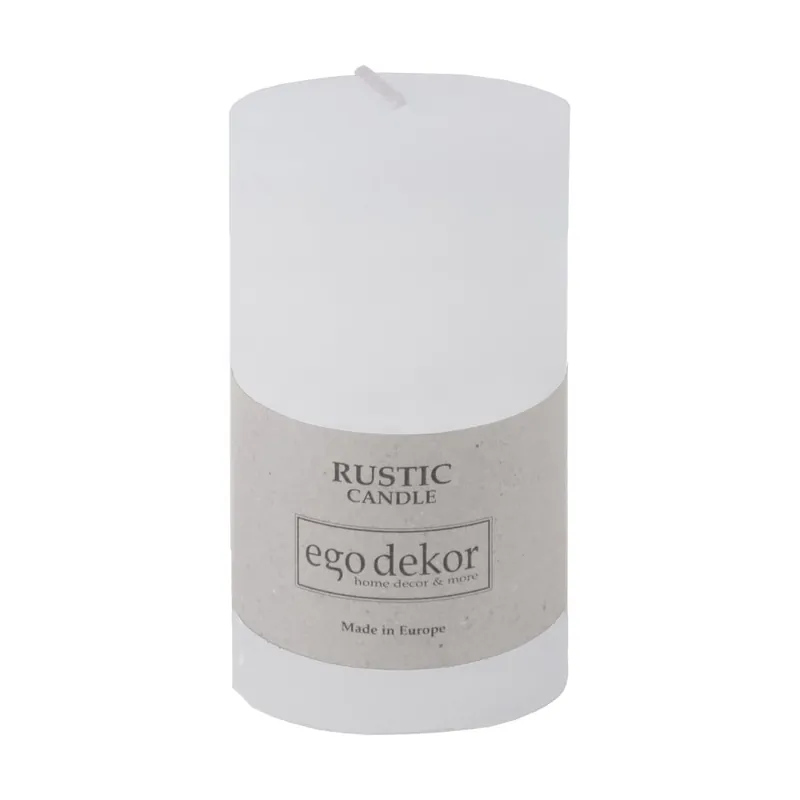 Biała świeczka Rustic candles by Ego dekor Rust, 38 h Bonami Kup teraz