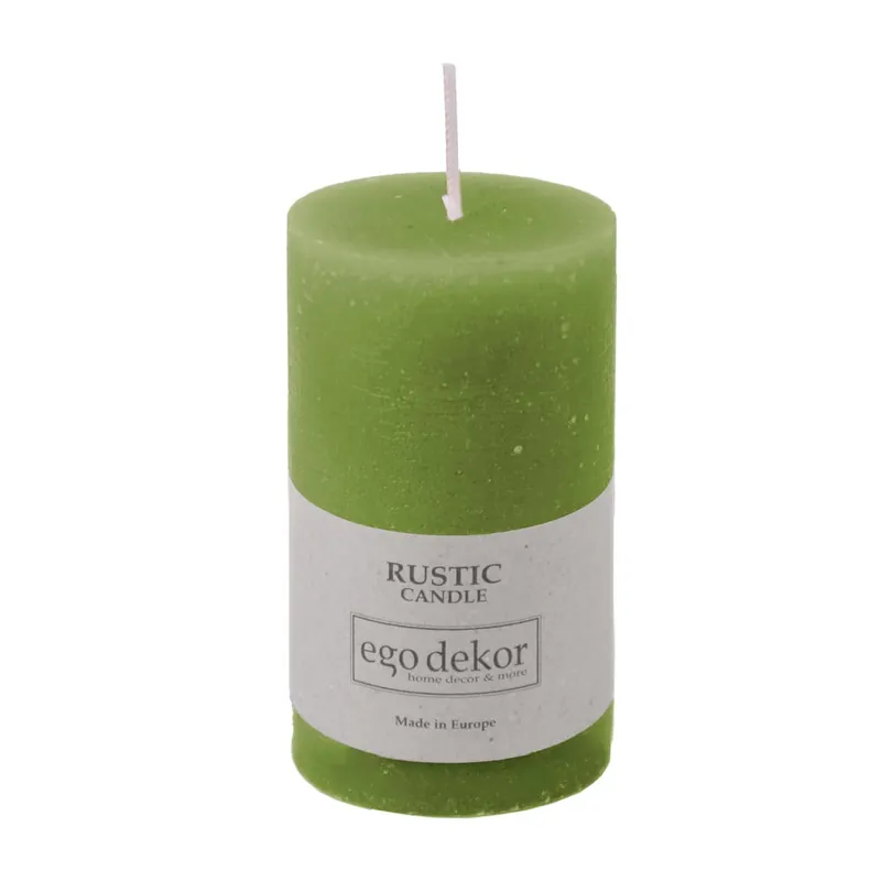 Zielona świeczka Rustic candles by Ego dekor Rust, 38 h Bonami Promocja