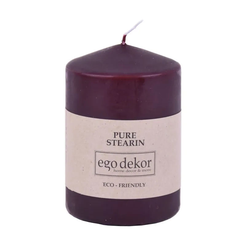 Tani Bordowa świeczka Eco candles by Ego dekor Top, 25 h Bonami