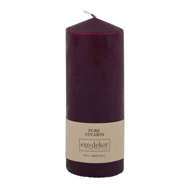 Najlepsza cena Bordowa świeczka Eco candles by Ego dekor Top, 50 h Bonami
