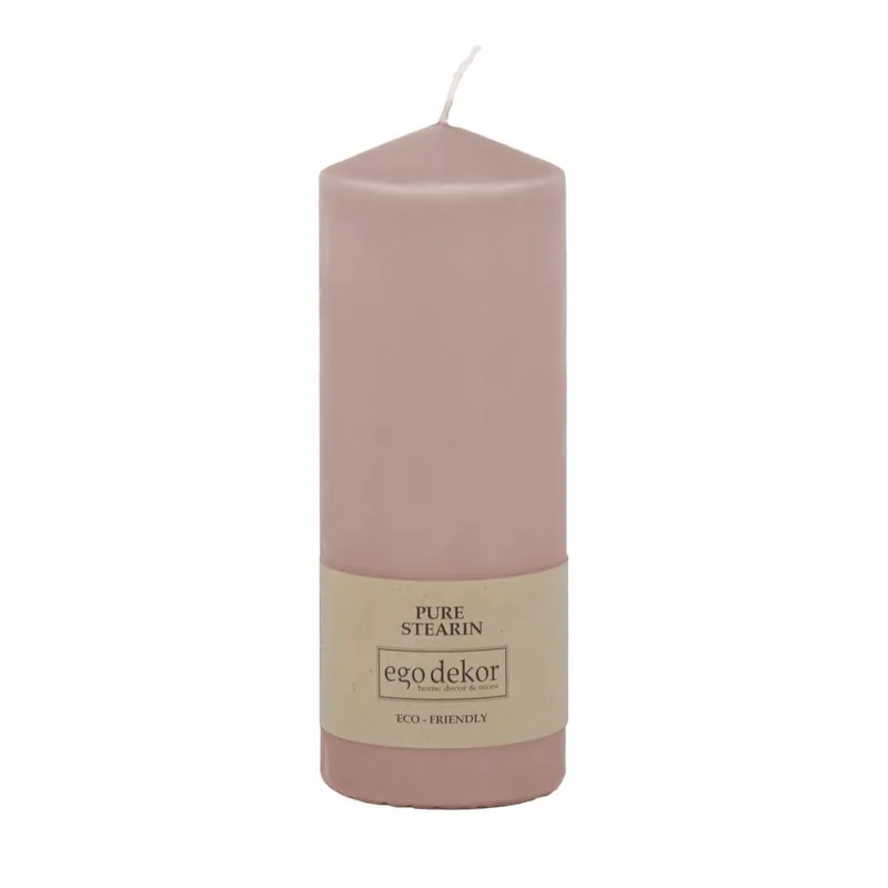 Różowa świeczka Eco candles by Ego dekor Top, 50 h Bonami Zamów teraz
