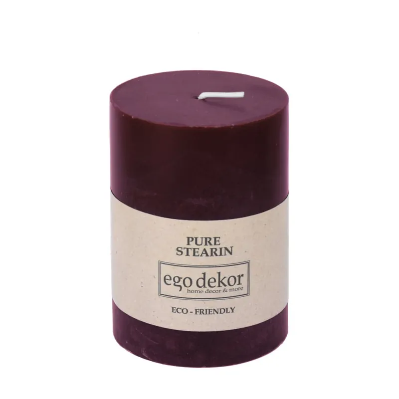 Bordowa świeczka Eco candles by Ego dekor Friendly, 37 h Bonami Hit cenowy