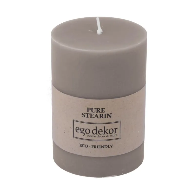 Beżowobrązowa świeczka Eco candles by Ego dekor Friendly, 37 h Bonami Tylko dziś