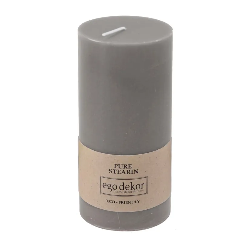 Darmowy zwrot Szara świeczka Eco candles by Ego dekor Friendly, 50 h Bonami