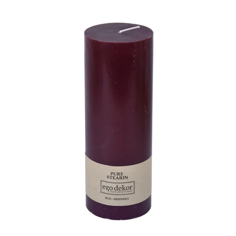 Niska cena Bordowa świeczka Eco candles by Ego dekor Friendly, 60 h Bonami