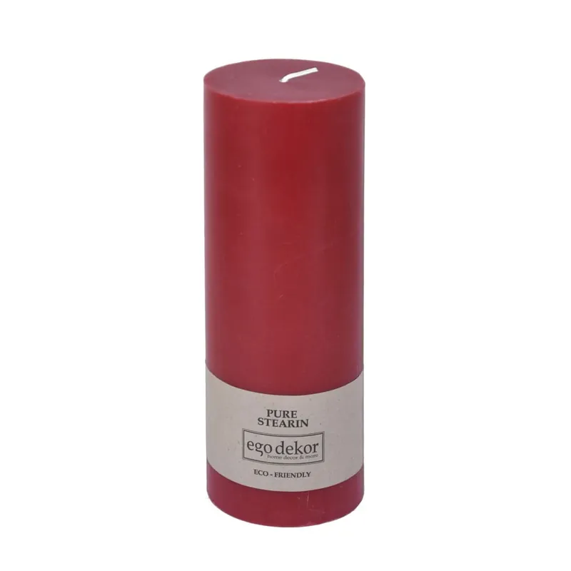 Czerwona świeczka Eco candles by Ego dekor Friendly, 60 h Bonami Ekspresowa dostawa