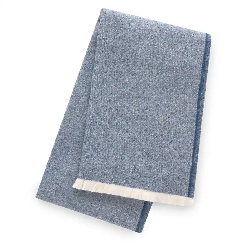 Niebieski pled z domieszką bawełny Euromant Linen, 140x180 cm Bonami Szybka wysyłka