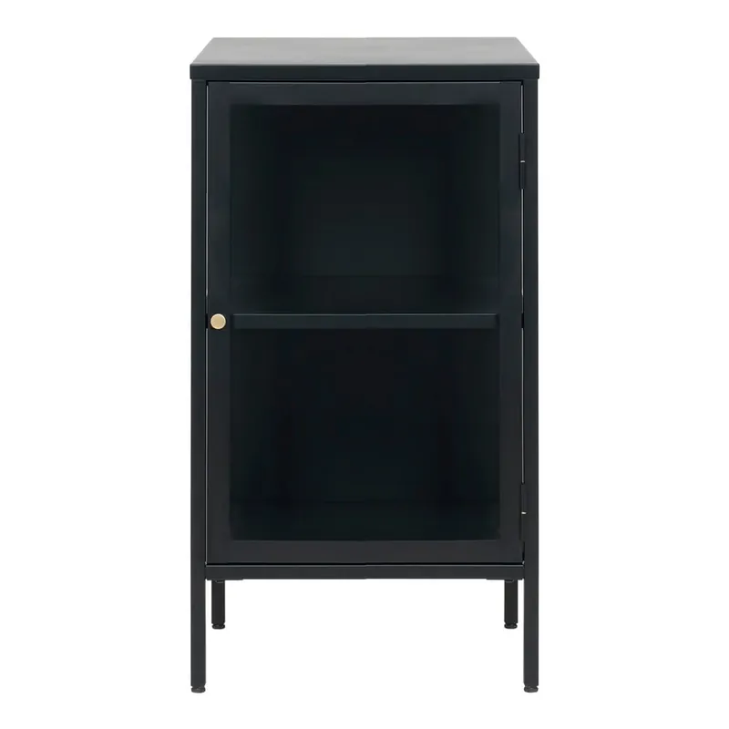 Nowość Czarna metalowa witryna 45x85 cm Carmel – Unique Furniture Bonami