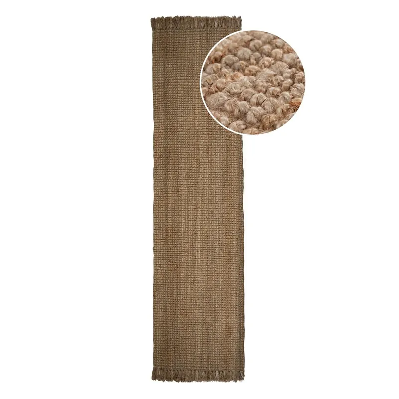 Tani Brązowy chodnik z juty Flair Rugs Jute, 60x230 cm Bonami