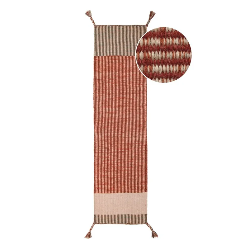 Ekspresowa dostawa Pomarańczowy wełniany chodnik Flair Rugs Anu, 60x200 cm Bonami