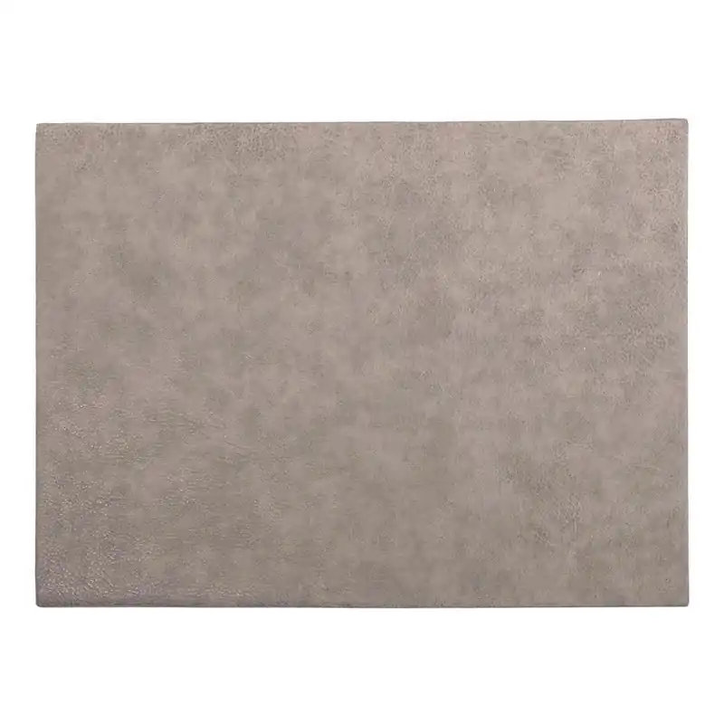 Szara mata stołowa z imitacji skóry ZicZac Troja Rectangle, 33x45 cm Bonami Szybka wysyłka